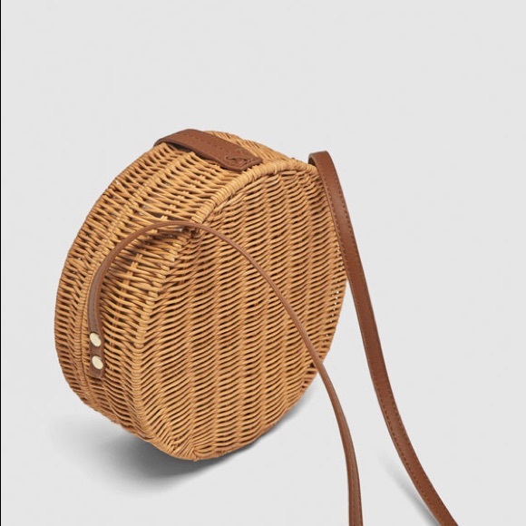 Zara raffia crossbody bag - Picture 4 of 6